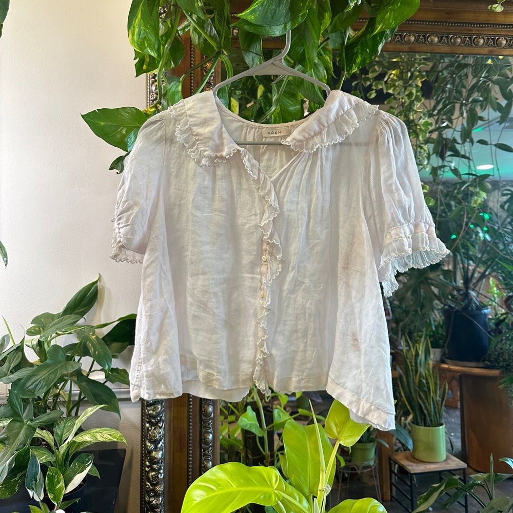 Doen Flute blouse Salt top